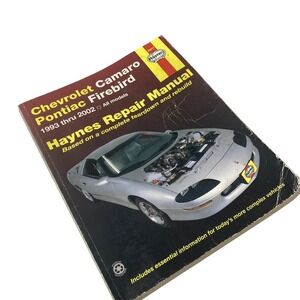 Chevrolet Camaro Pontiac Firebird 1993 thru 2002 Haynes Repair Manual 24017 Book